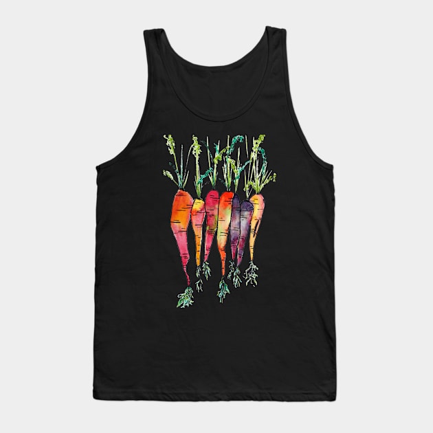 Colorful Heirloom Carrots Tank Top by Shirtacle